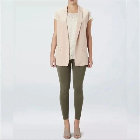 Spanx Look at Me Now Leggings Seamless Cropped In Olive Green Size Small - Picture 2 of 6